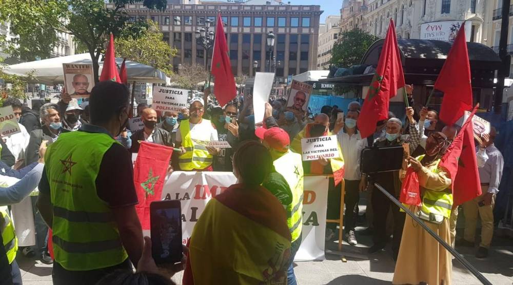 Madrid: Manifestation massive devant l'Audience Nationale pour réclamer l'arrestation du dénommé Brahim Ghali