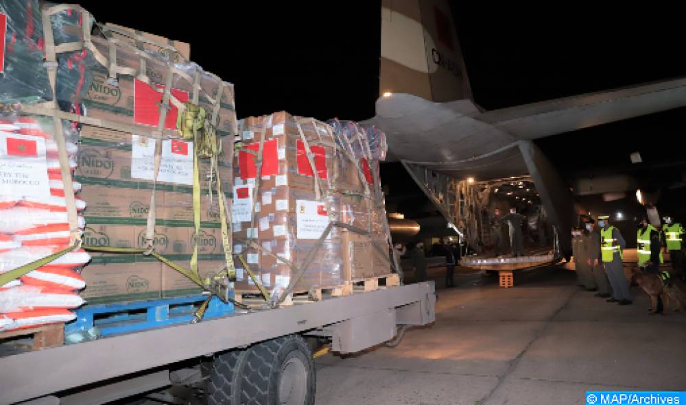Aide humanitaire au profit des Palestiniens: Départ d’un deuxième avion militaire vers Le Caire