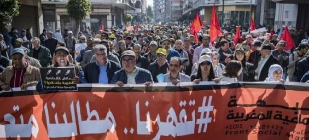 Maroc : Le Front Social organise une marche contre la flambée des prix et la normalisation avec Israël