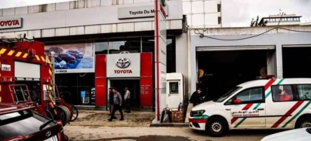 Tanger : Le showroom de la marque Toyota ravagé par un incendie