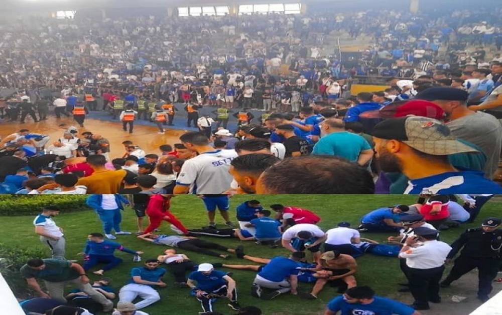 Effondrement d’une tribune dans la salle de Ziaten à Tanger, 15 supporters blessé