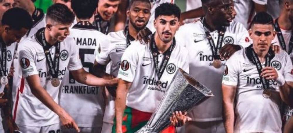 Football : Aymen Barkok champion de l'Europa League avec l'Eintracht Francfort