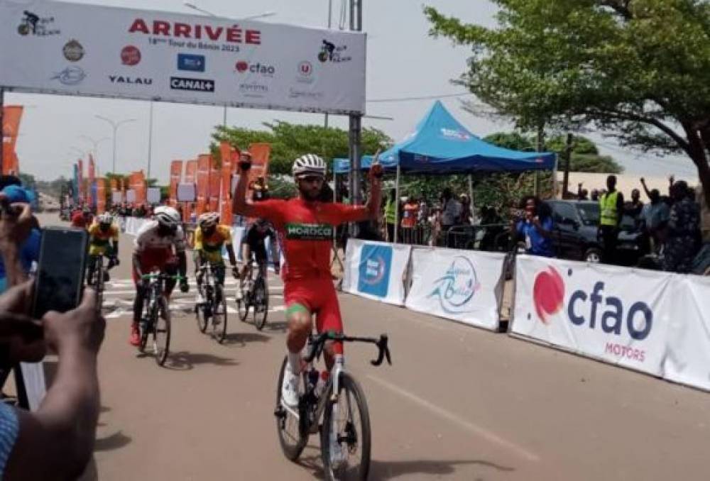 Tour du Bénin 2023 : Le Marocain Achraf Ed-Doghmy vainqueur de la 1ère étape