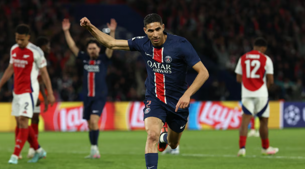 C1: Achraf Hakimi dans l’équipe type des demi-finales