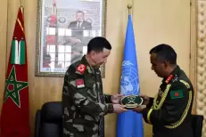 Le Général des FAR reçoit le chef de la MINURSO au Sud