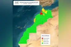 L’ANEF publie une carte des zones à risque des incendies de forêts pour la période allant du 26 au 29 mai