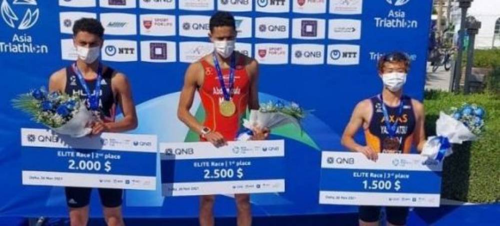 Jawad Abdelmoula remporte l’Asia Triathlon Cup