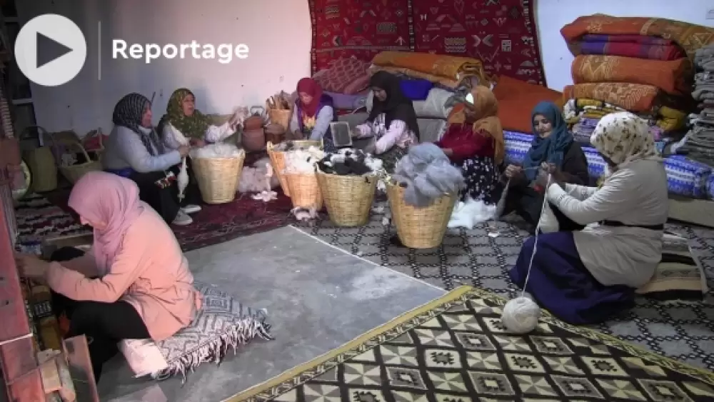 Vidéo. À l'origine des tapis de Tazenakht, œuvres d’art ancestrales, des femmes... Qui gagneraient à être formées