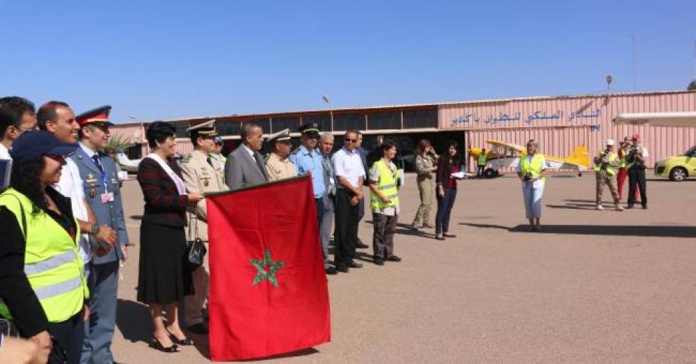 Démarrage du Rallye aérien "La Marche verte"