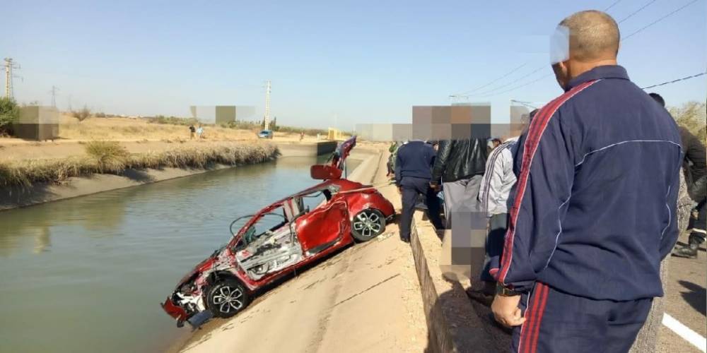 Béni Mellal: une voiture tombe dans un canal, deux morts