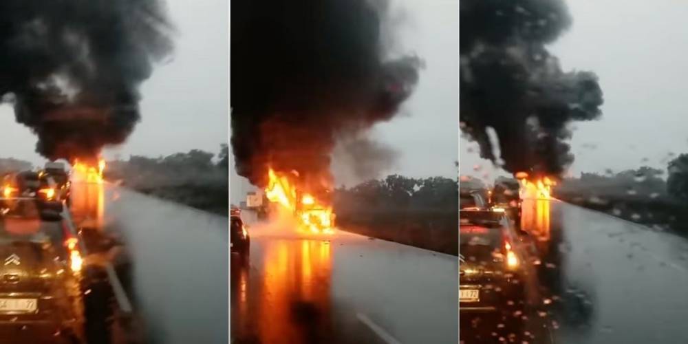 Un véhicule prend feu sur l’autoroute Rabat-Kénitra