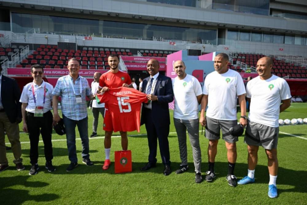 En direct de Doha : Le président de la CAF chez les Lions de l’Atlas