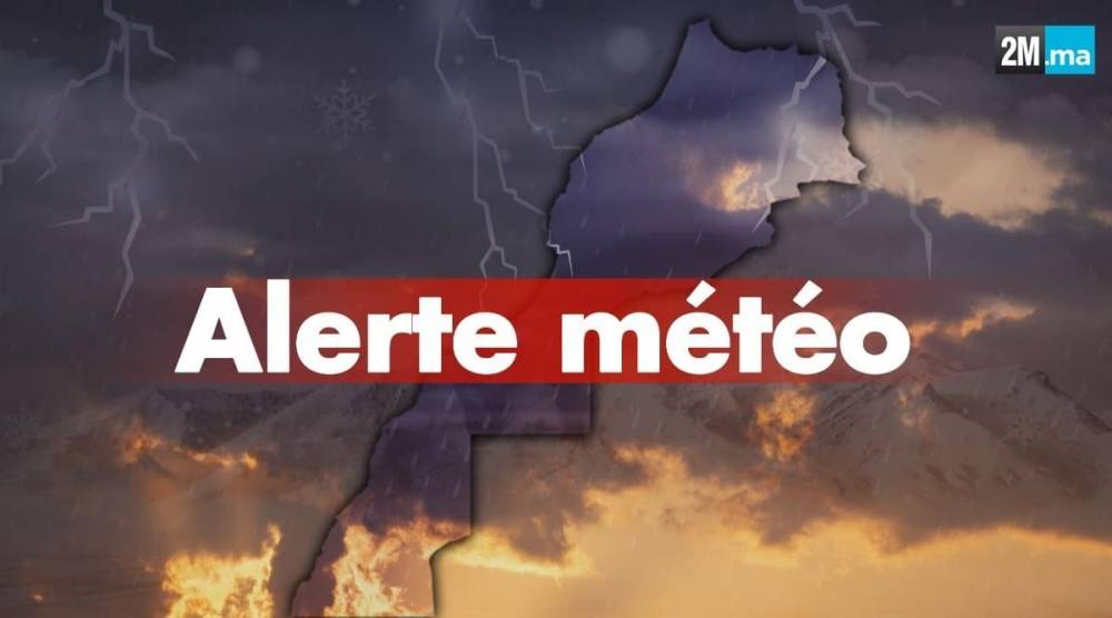 Bulletin d'alerte : Fortes pluies et rafales de vent vendredi et samedi dans plusieurs provinces