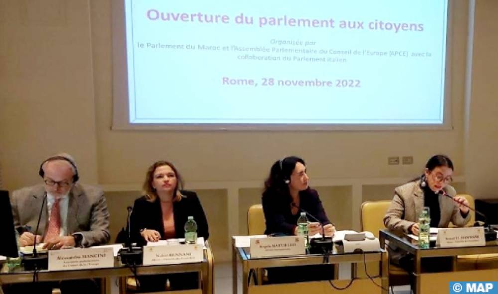 Ouverture du parlement aux citoyens : L’expérience de la Chambre des Conseillers mise en avant à Rome