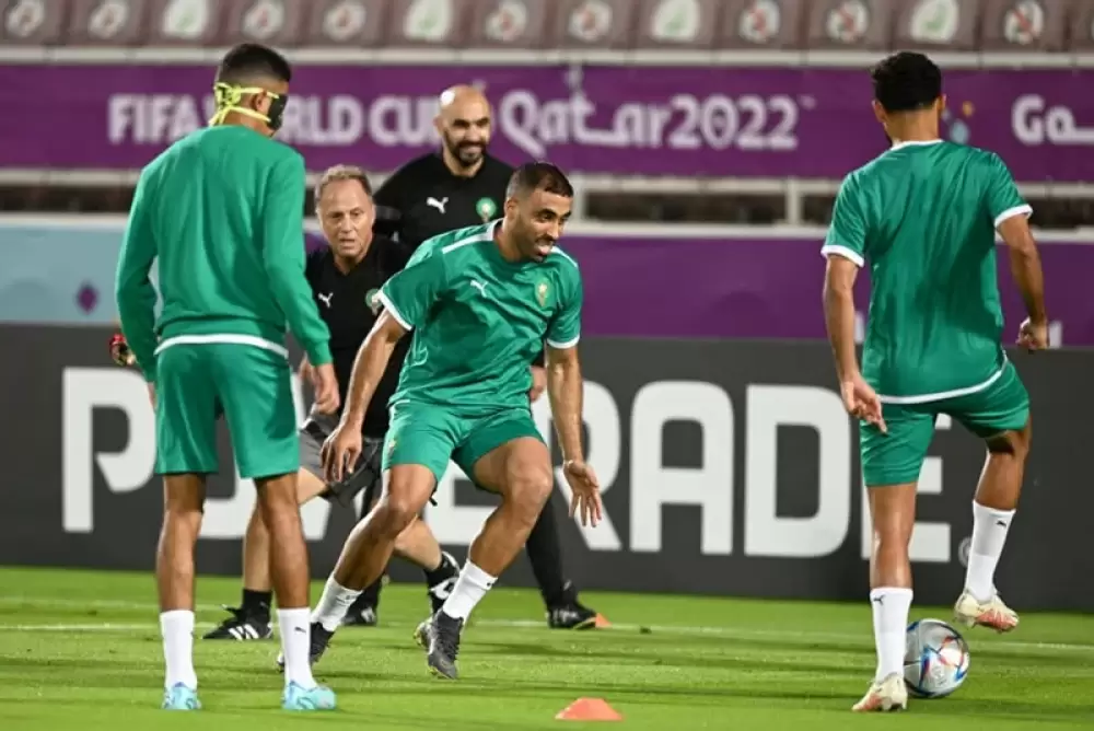 Mondial 2022: l'équipe nationale a effectué sa première séance d'entrainement à Doha