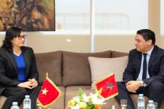 Omar Hajira reçoit la vice-ministre de l'Industrie et du Commerce du Vietnam