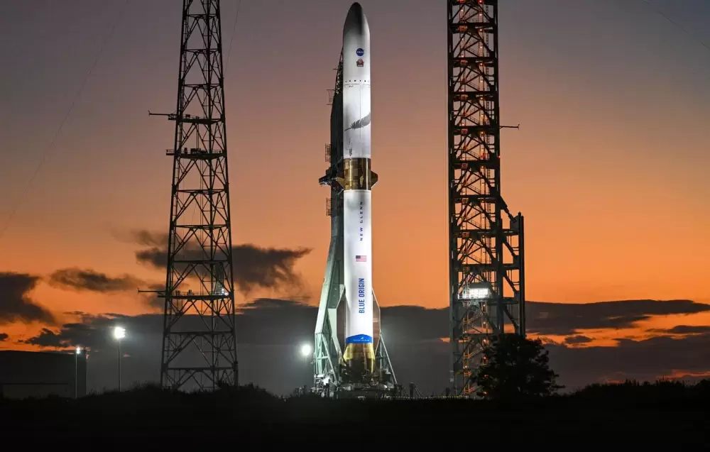 Les conditions météorologiques dimanche à Cap Canaveral, en Floride, ont empêché le tir de la fusée New Glenn chargée d’envoyer deux sondes autour de Mars pour la Nasa