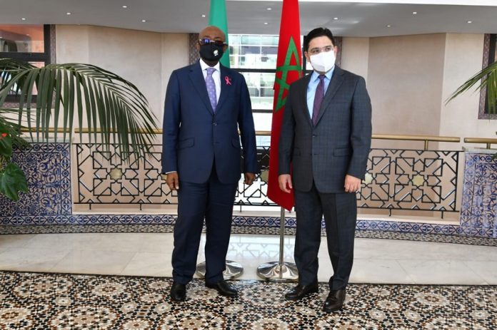 M. Bourita reçoit le Ministre gabonais des Affaires Etrangères