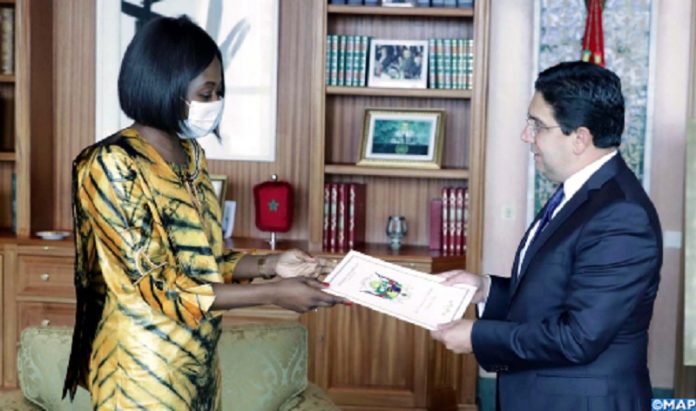 M. Bourita reçoit la ministre des Affaires étrangères de la RCA porteuse d’un message du président centrafricain à SM le Roi