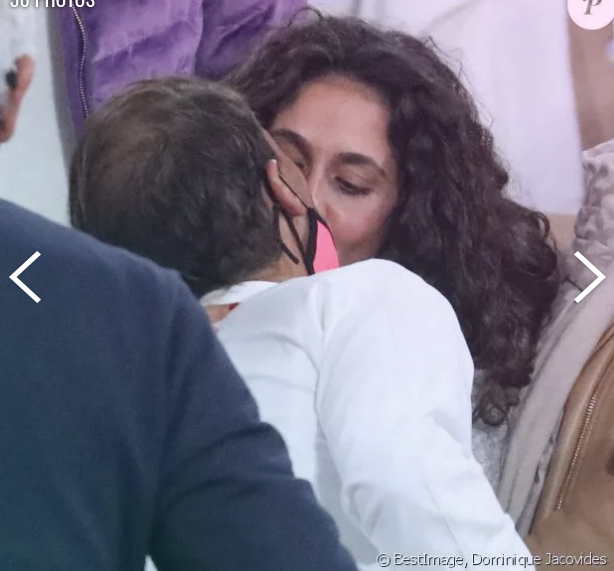 Rafael Nadal : Baisers à sa femme Maria Francisca Perello, après sa grande victoire