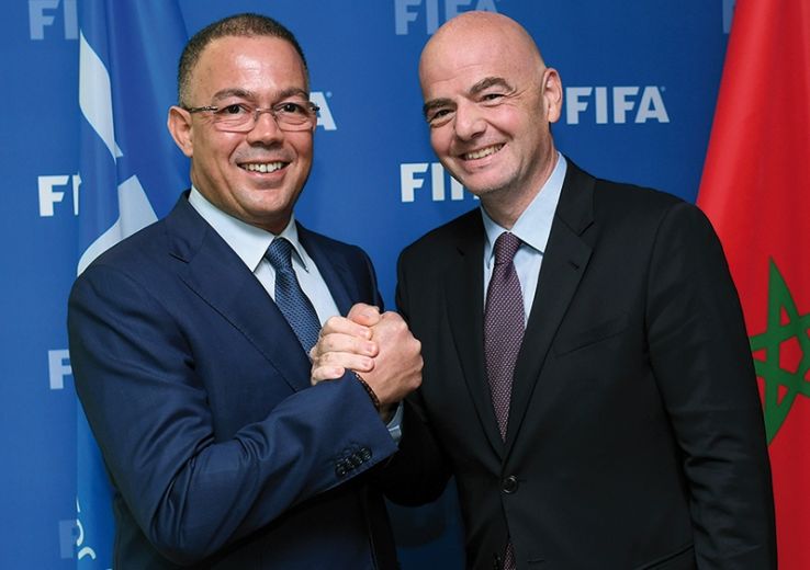 Gianni Infantino a félicité Fouzi Lekjaa et le Raja