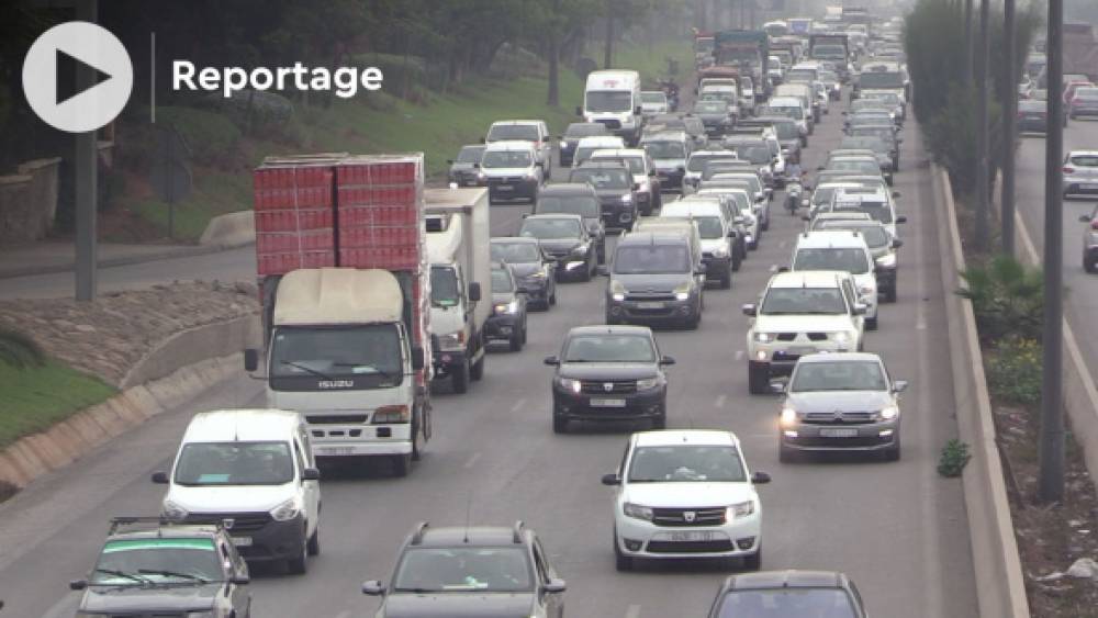 Vidéo. D'interminables bouchons sur l'autoroute urbaine de casa... Les automobilistes en bavent, au quotidien