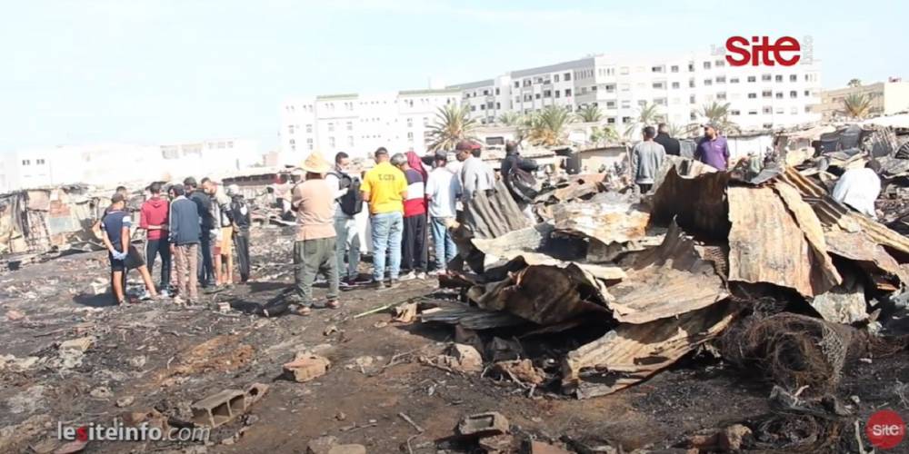 Marché de Tabriquet, à Salé: les images de l’incendie (VIDEO)