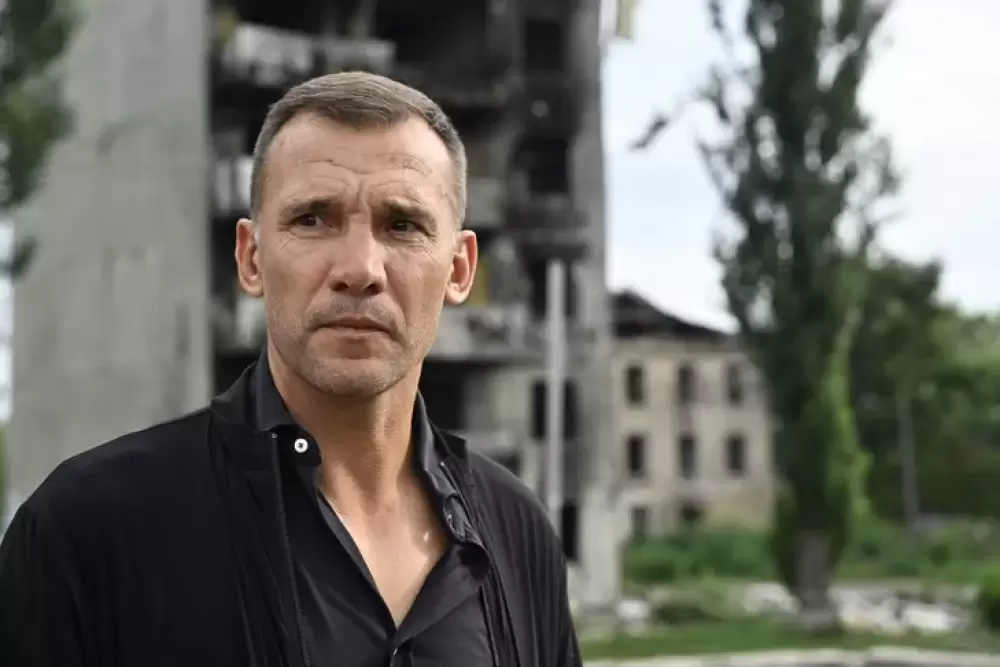 La "douleur" et la "fierté d'Andriy Shevchenko, légende du foot ukrainien