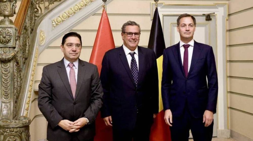 Aziz Akhannouch s'entretient avec le Premier ministre belge à Bruxelles