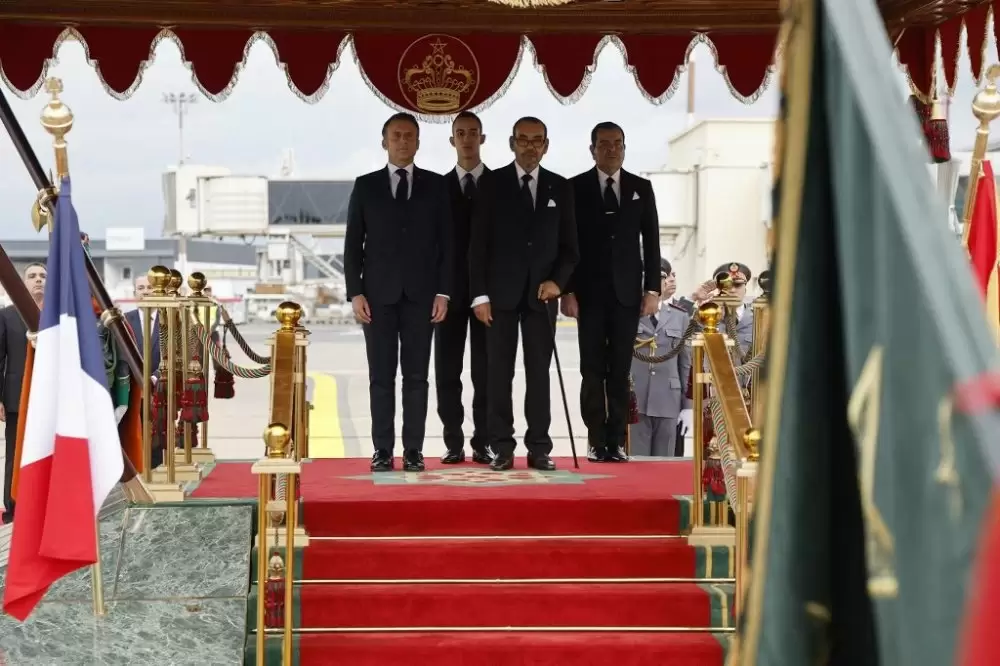 Le président français est arrivé à Rabat