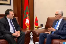 M. Talbi Alami s'entretient à Rabat avec le président de la Commission de politique étrangère du Conseil national suisse