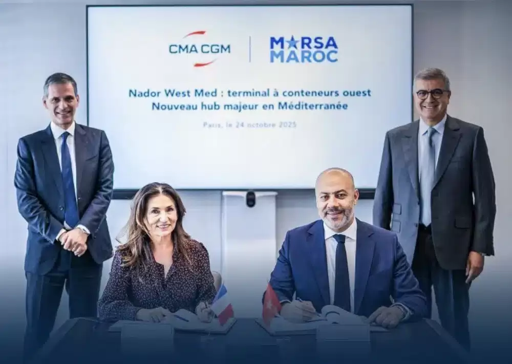 Port Nador West Med : Marsa Maroc et CMA CGM finalisent l’accord pour l’exploitation du Terminal à Conteneurs Ouest