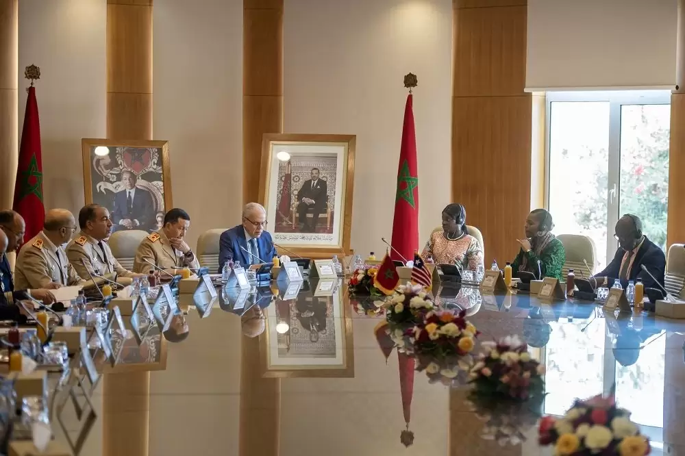 Loudyi reçoit à Rabat la ministre libérienne de la Défense Nationale