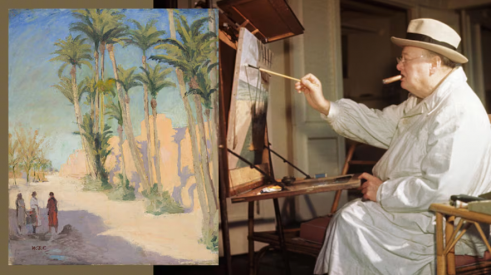 «Marrakech», la première peinture marocaine de Winston Churchill mise aux enchères au Canada