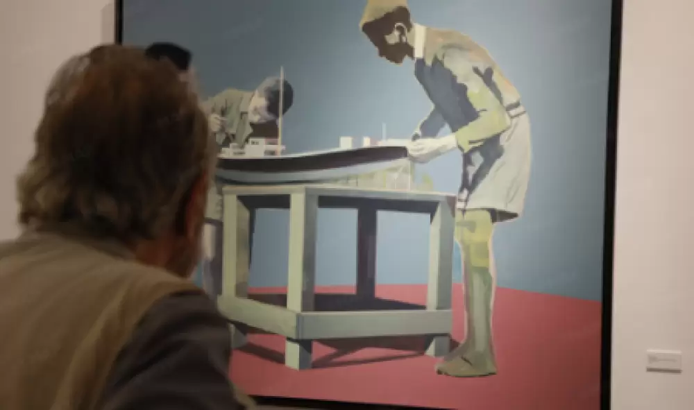 Casablanca : Vernissage de l'exposition "Résonances" de l'artiste peintre Nabil El Makhloufi