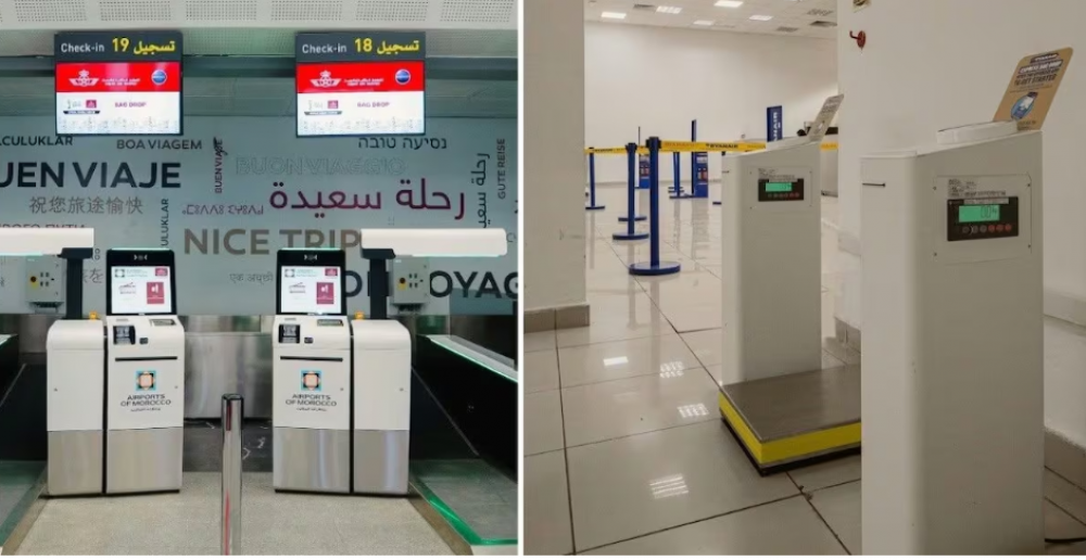 Aéroports marocains: jusqu’à 75% de temps gagné avec le dépose-bagages automatisé