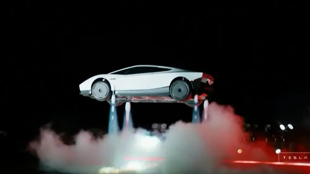 Elon Musk dévoile sa Tesla "volante"