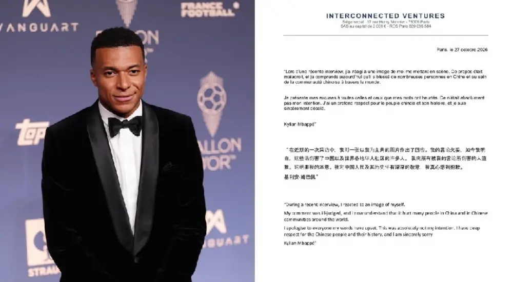 Mbappé présente ses excuses après une polémique en Chine