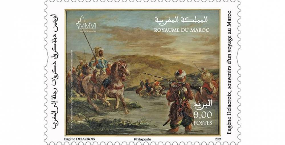 Barid Al-Maghrib et FNM émettent un timbre-poste à l’occasion de l’exposition «Delacroix»