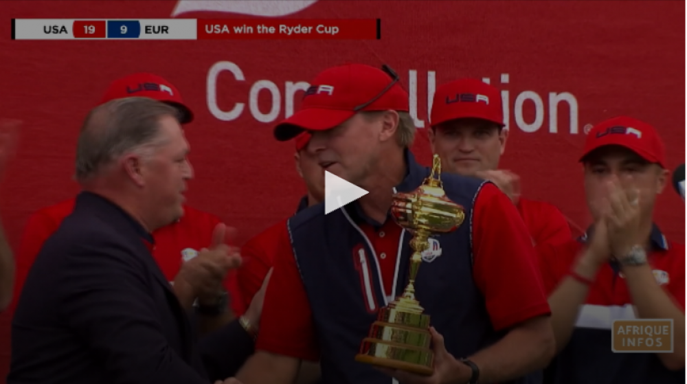 Golf: les Américains remportent la Ryder Cup pour la 27e fois