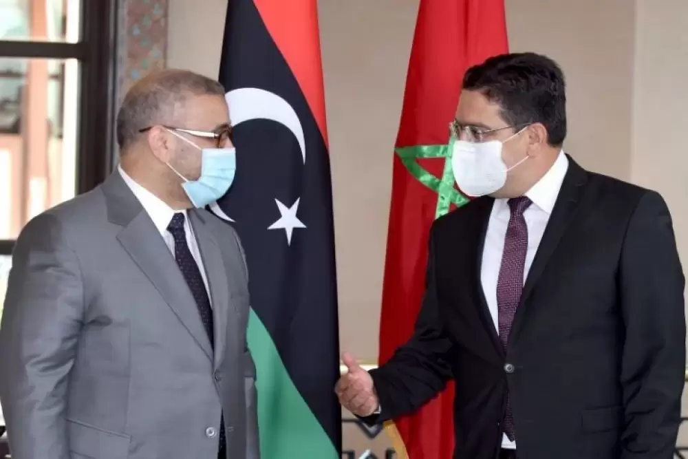 Bourita reçoit Khaled Meshri, Président du Haut Conseil d’État libyen