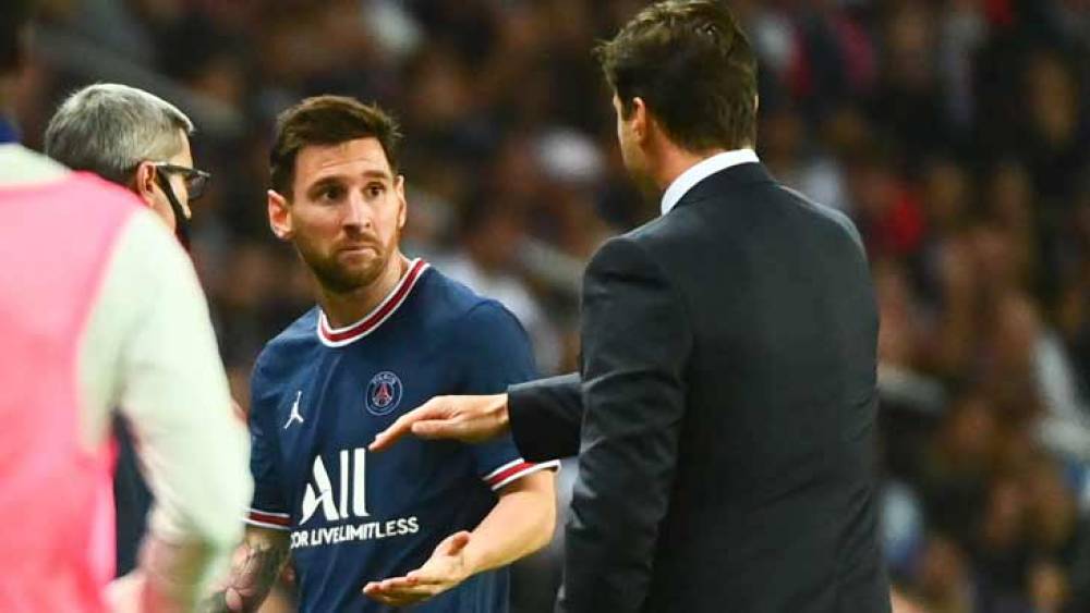 PSG-OL (2-1) : Pochettino justifie le remplacement de Messi