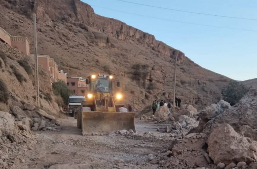 Séisme : Rétablissement de la circulation sur la quasi-totalité des routes, deux en cours de travaux (Ministère de l'Equipement et de l'Eau)