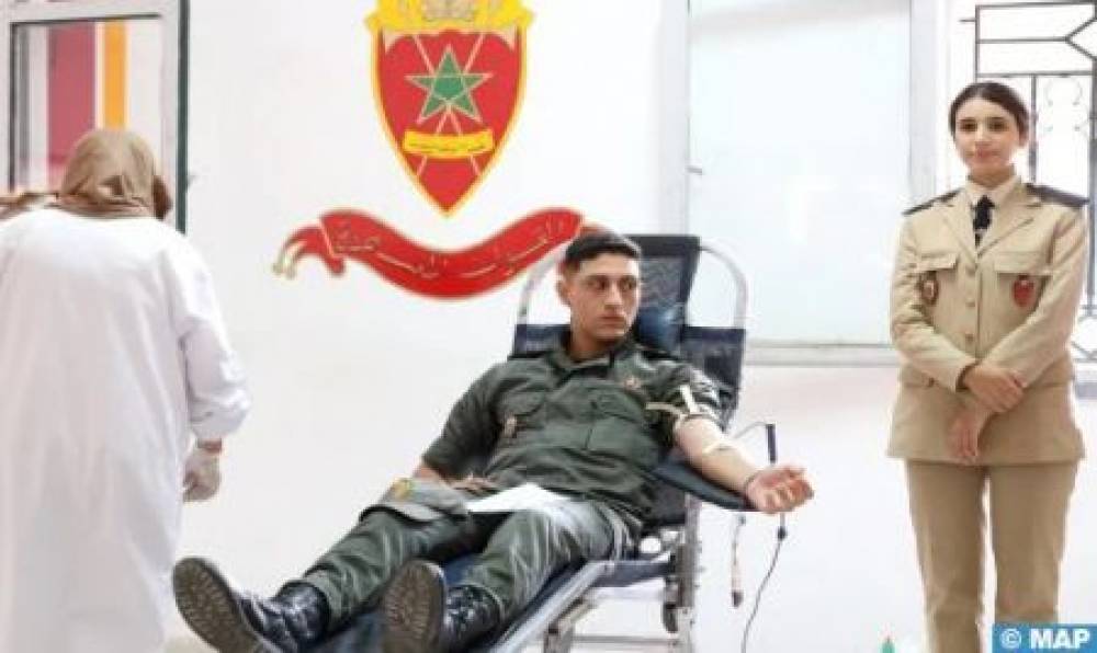 Séisme d’Al Haouz : Les Forces Auxiliaires à Marrakech se mobilisent pour renflouer les stocks de sang