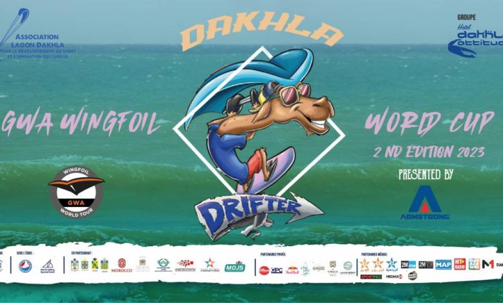 Dakhla accueille le Championnat Prince Héritier Moulay El Hassan Kitesurfing World Cup 2023 et le GWA Wingfoil World Cup Sous le signe de la solidarité et de l’entraide