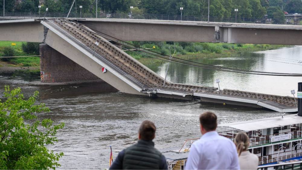 Allemagne: effondrement partiel d'un pont à Dresde, pas de victimes