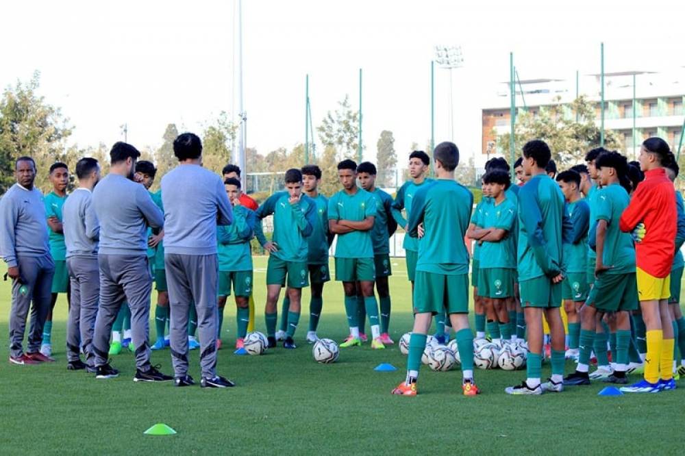 Foot : l’équipe nationale U16 en stage de préparation à Salé