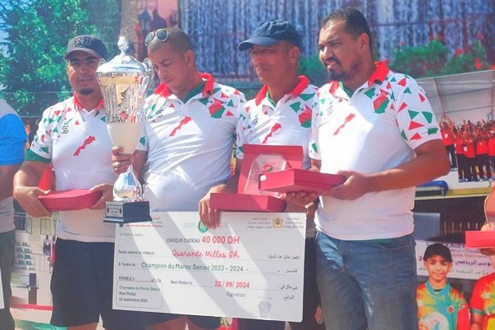 Le Stade marocain sacré champion du Maroc de pétanque