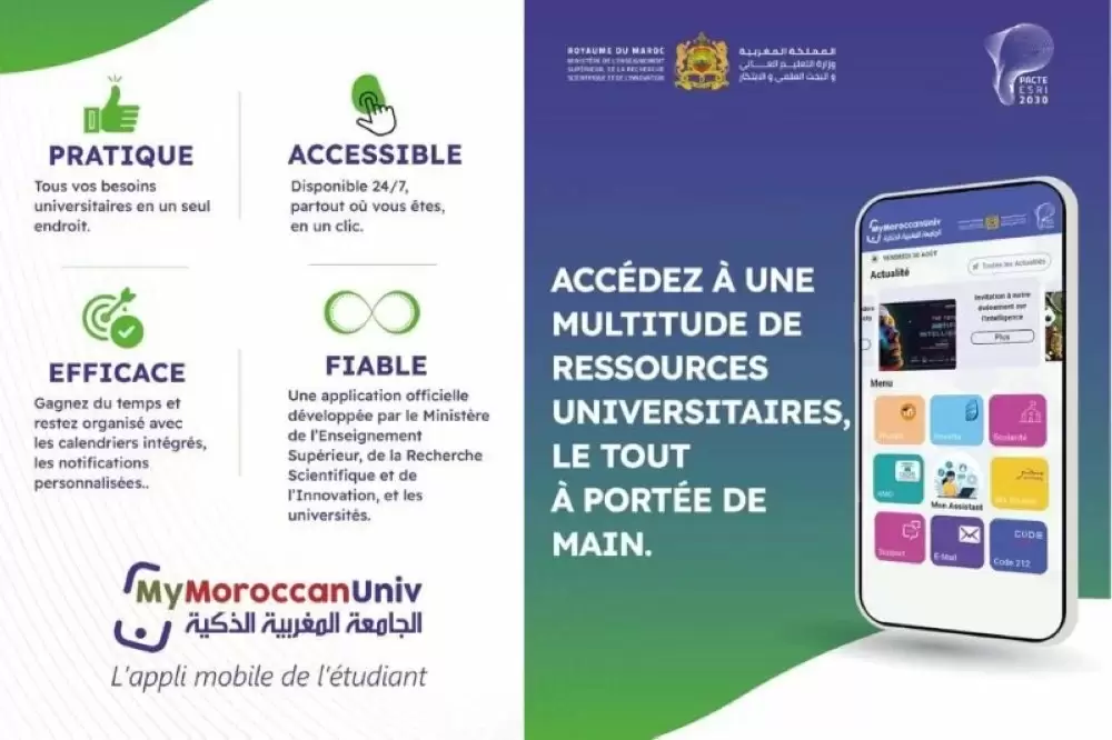 Enseignement supérieur : Lancement de l'application "MyMoroccanUniv"