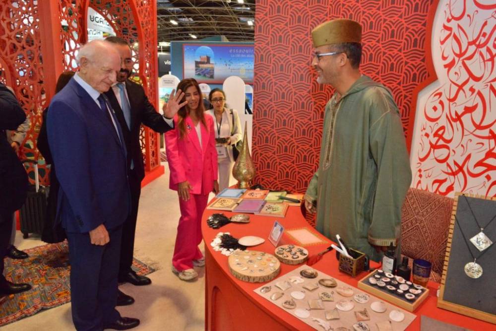 Inauguration du Pavillon Maroc de l’IFTM TopResa par le conseiller de Sa Majesté André Azoulay et SE Samira Sitael, ambassadrice du Maroc à Paris